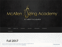 Tablet Screenshot of mcallenstringacademy.com